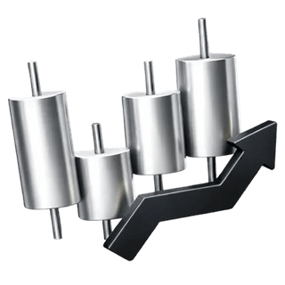 Auf der Steg Sparvurtum-Über-uns-Seite befindliches 3D-Icon eines Candlestick-Trading-Charts