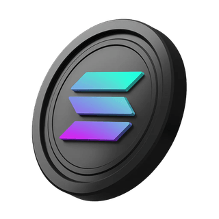 Ein Solana (SOL)-Coin neben dem Hero-Banner-Bereich